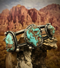 Load image into Gallery viewer, Boulder Turquoise and Sterling Silver