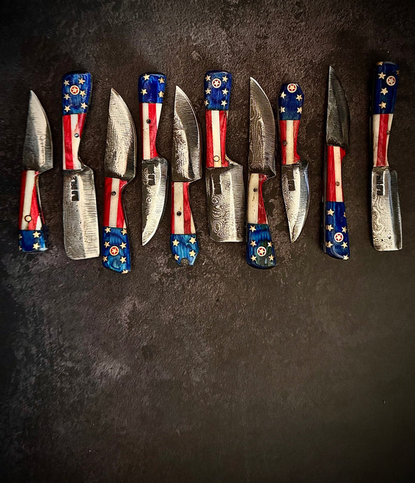Stars & Bars mini damascus