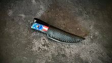 Load image into Gallery viewer, Stars &amp; Bars mini damascus