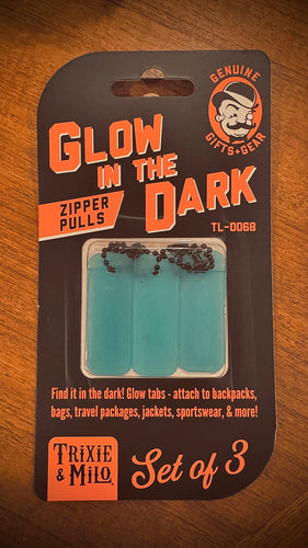 Glow Zipper Pulls!