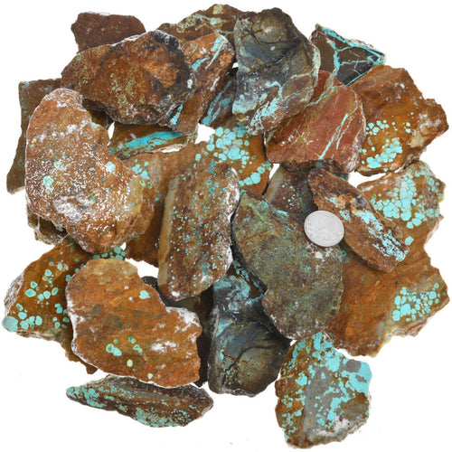 No.8 Turquoise Webbed Cuts 1lb